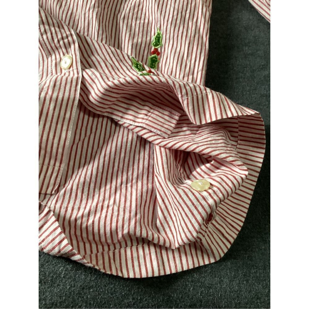 Quacker Factory Christmas Button Down XS - Picture 5 of 7